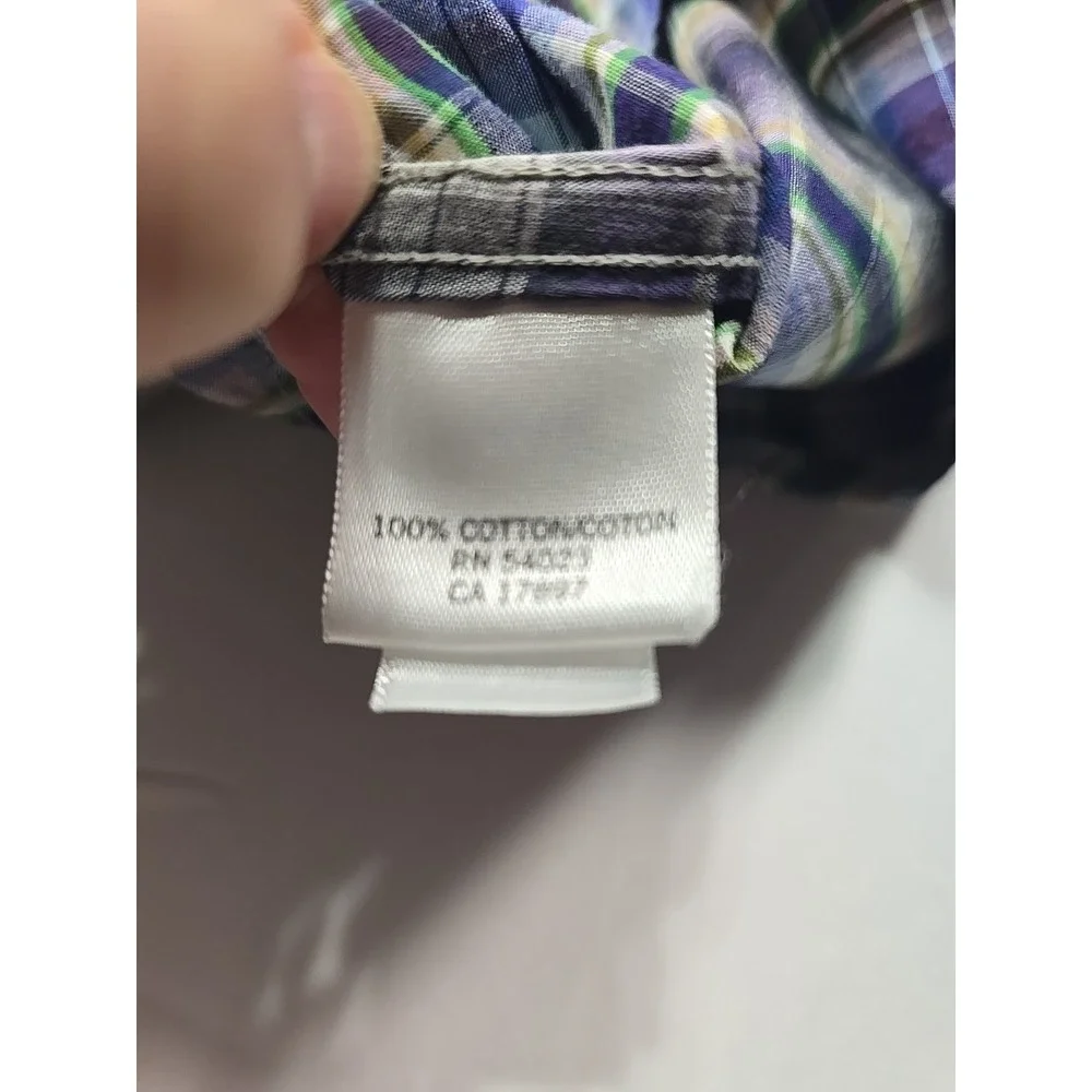 Banana Republic Plaid‎ Button Down Shirt M Old Money Casual Men's